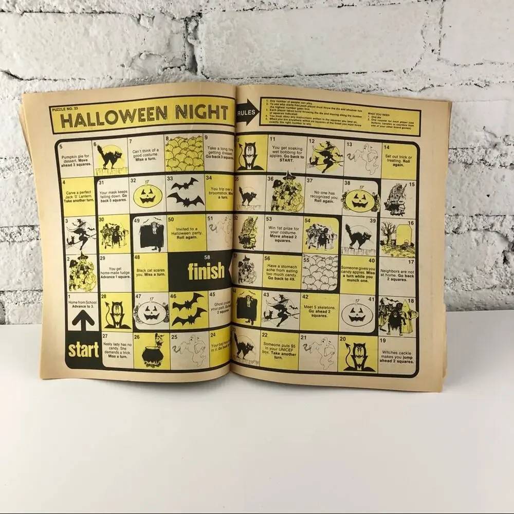 Vintage 80’s Let’s Play Games Booklet